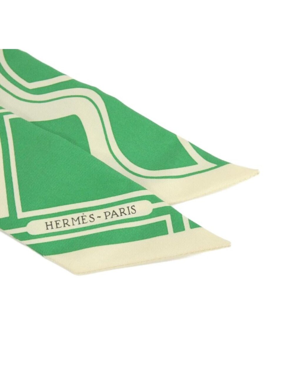 ★SOLD★ Hermes Twilly Scarf Cream - Picture 2 of 3